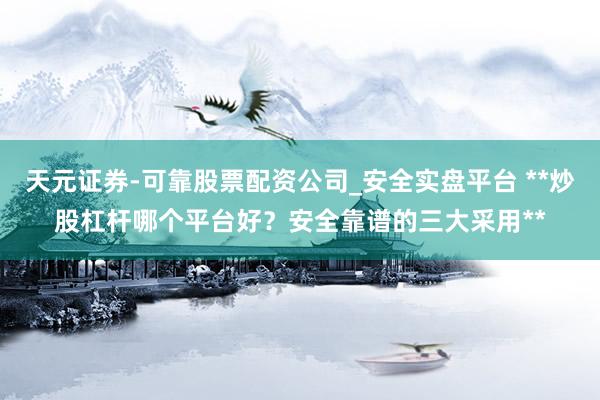 天元证券-可靠股票配资公司_安全实盘平台 **炒股杠杆哪个平台好？安全靠谱的三大采用**